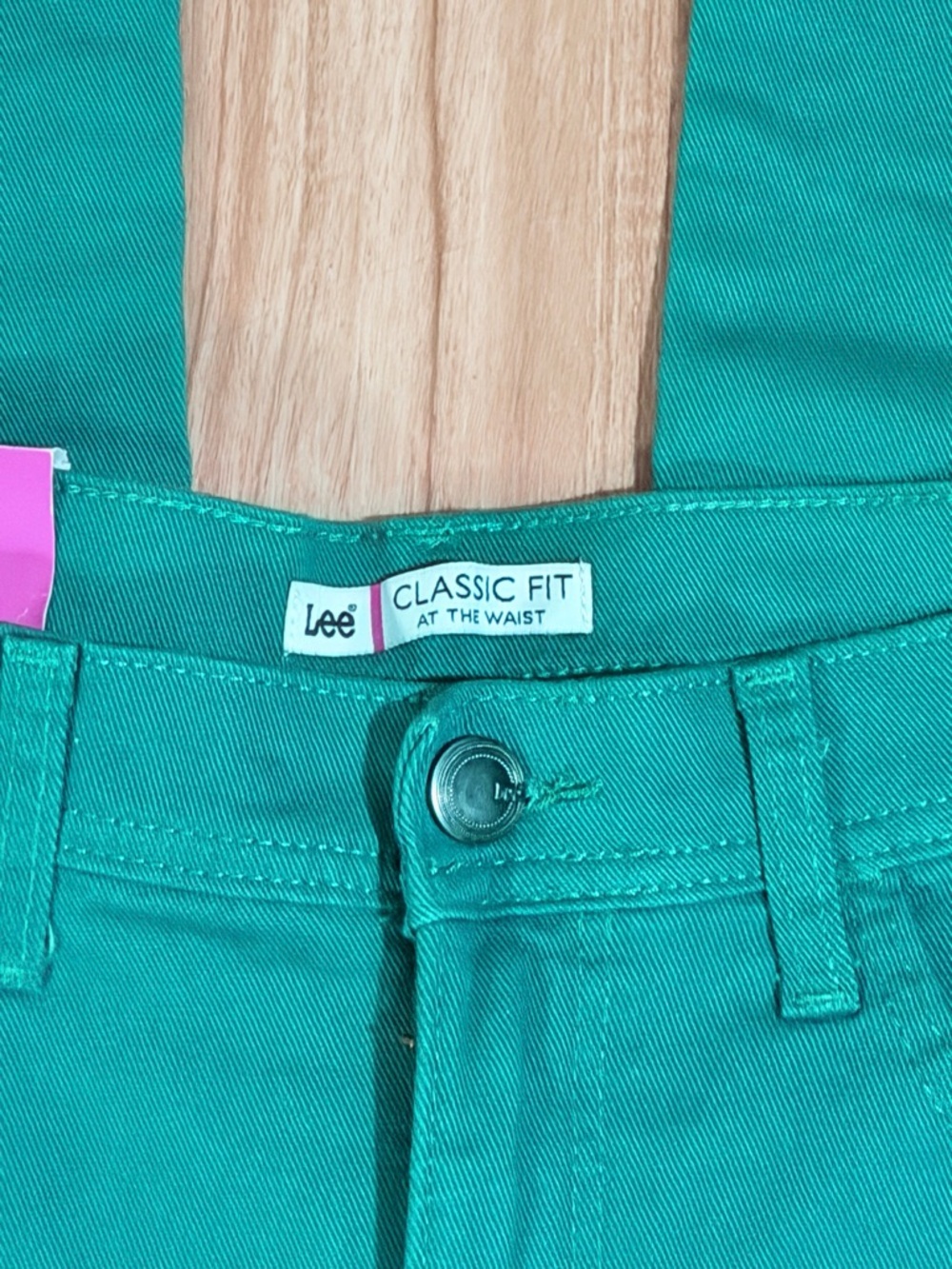 Lee Classic Fit Teal Green Pants - Picture 2 of 10